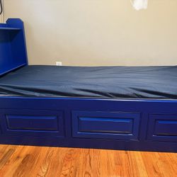 Twin Size Bed Frame With Mattress 