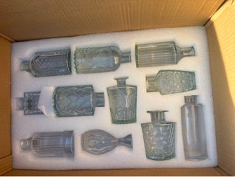 Glass bottles collection new in box