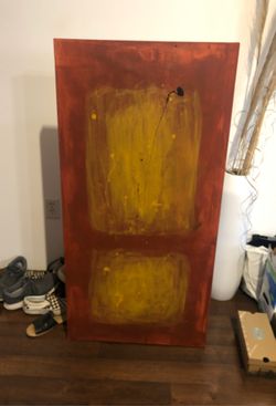 Large canvas painting