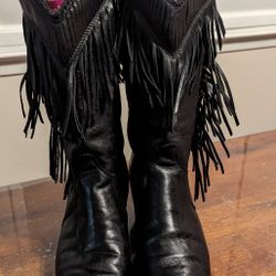 Women's Leather Western Boots Size 7.5-8