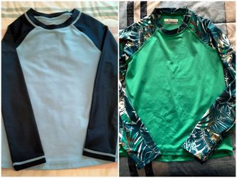 New size 8 boy swim shirts