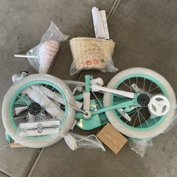 Prorider 16" Kid’s Bike with Training Wheels Adjustable Handlebar Seat Handbrake Green