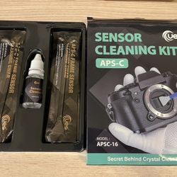  UES APSC16 Digital Camera APS-C Sensor Cleaning Kit, Compatible with Sony, Nikon, Canon DSLR Reflex & Mirrorless Cameras CCD & CMOS Sensor Clean: 14p