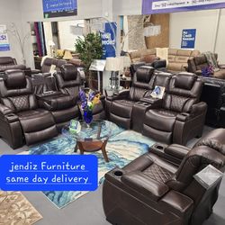 New Power Sofa Set Same Day Delivery Only $32 Down Take Ot Home Pay Later 
