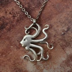 Handcrafted Silver Fork Goddess Pendant Necklace
