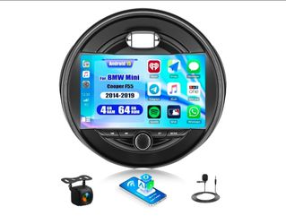 [4G+64G] for BMW Mini Cooper F55 2014-2019 Android 15 Car Radio Carplay Android Auto 9 Inch Touch Sc
