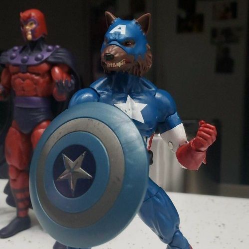 Cap wolf action figure deals