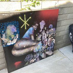 Large Wall Hanging Art Of Girl 