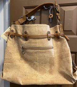 Natural Cork Handbag NWT Lispaulo