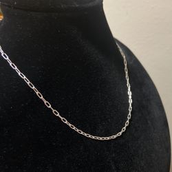 Cable 20” Necklace Silver 925 From Italy