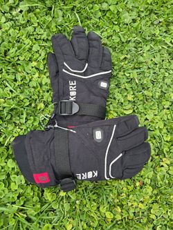 Kore Waterproof Winter Ski Snow Gloves Black Insulated, junior mens Medium