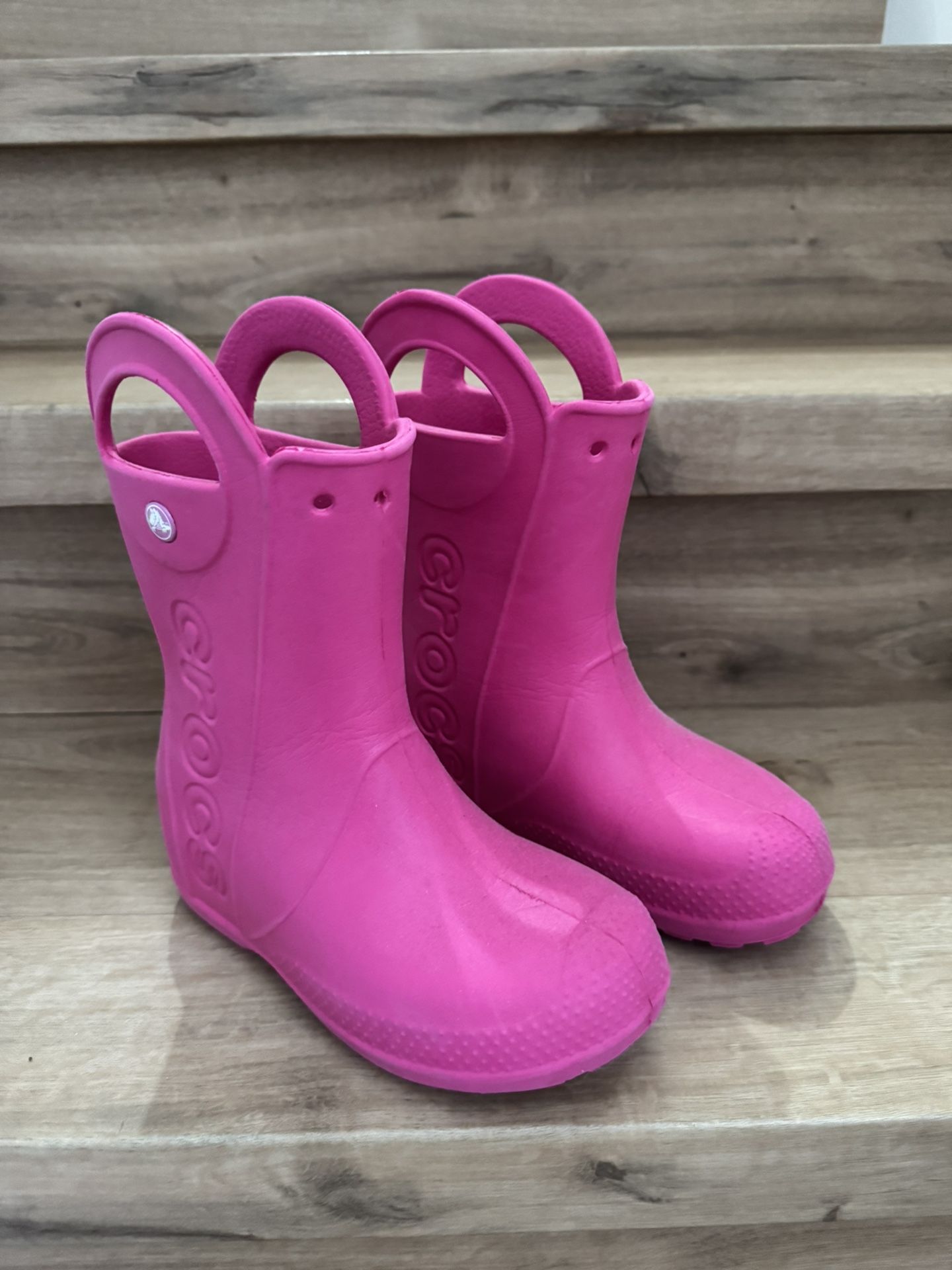 Crocs Kids Handle It Rain Boot Pink