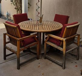 5 Piece Teak Patio Set