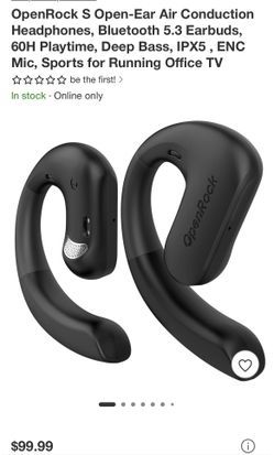 OpenRock S open-ear air conducting sport earbuds