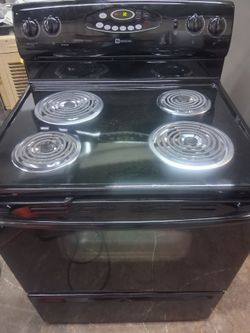 Maytag Black Electric Coil Range Stove