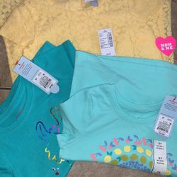 Girls 5T Dress And 2 Tops  