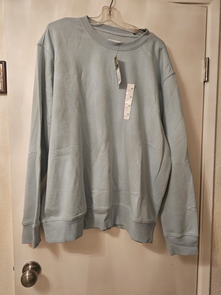 New womans size XXL  ultra soft fleece sweater 

(55% Cotton 45% Recycled Polyester)