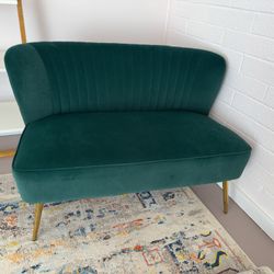 Small Green Loveseat /Couch