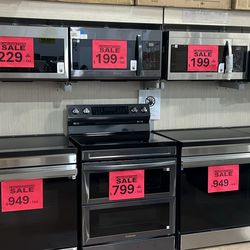 Electric range black stainless - stove - estufa eléctrica