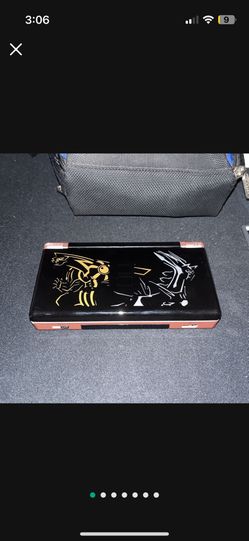 Nintendo DS Lite, Rose Gold. Has Pokemon Dialga Palkia top cover plate.