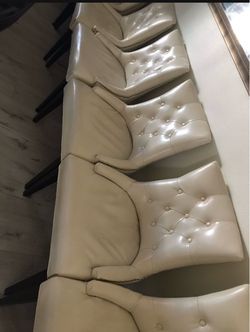 FREE- Set of Savafieh leather chairs