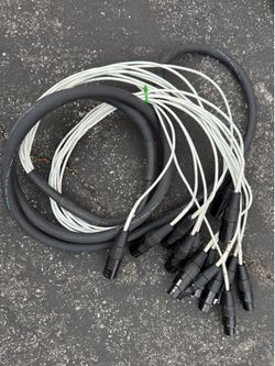 🐍 RapcoHorizon MT8-10FM 8-Channel Fan-to-Fan Balanced XLR Snake Cable - 10 Feet 🎙️