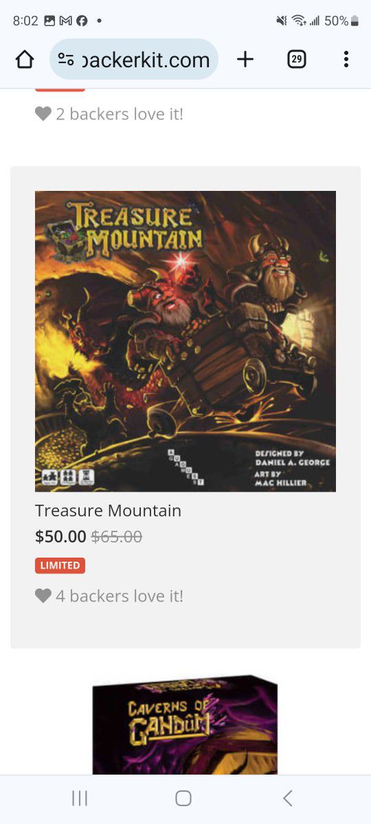Treasure Montain Board Game