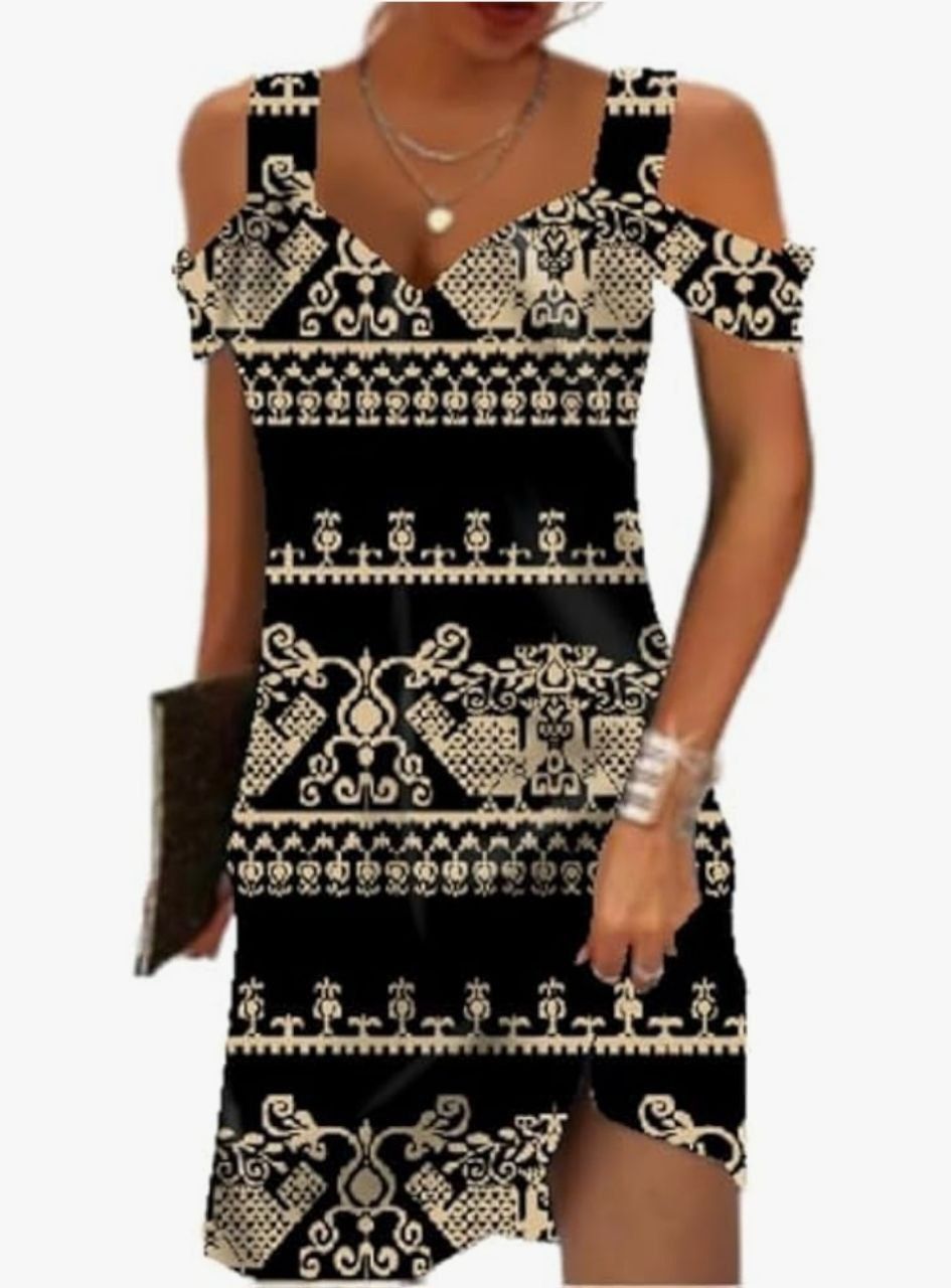 Summer Dresses A-Line Dress Mini Sundress. Size L