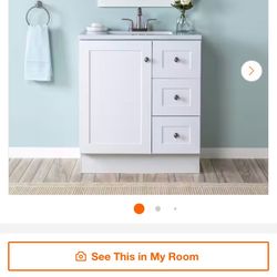 Glacier Bay White 30” Vanity Combo