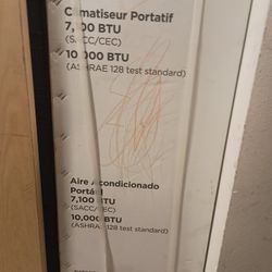 CBPAC 7100(DOE) BTU Portable Air Conditioner 450 Sq. Ft. without Heater with Dehumidifier with Remote in White 