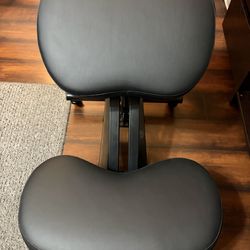 Sleekform Austin Ergonomic Kneeling Chair, Adjustable Height, Black