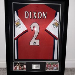 Lee Dixon Arsenal Home Shirt | Framed Hand Signed w/ COA