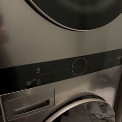 LG thin IQ Washing machine And dryer Set Model WKE100HVA