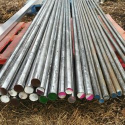 Steel Round Bars, 3 Diameters, 7/8", 1-1/4", 1-1/2", 11'-12' Lengths