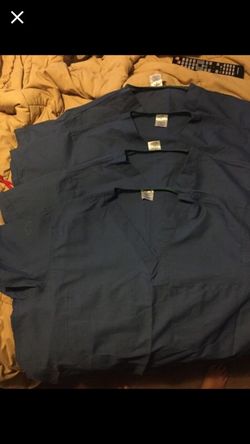 Work scrubs top size large