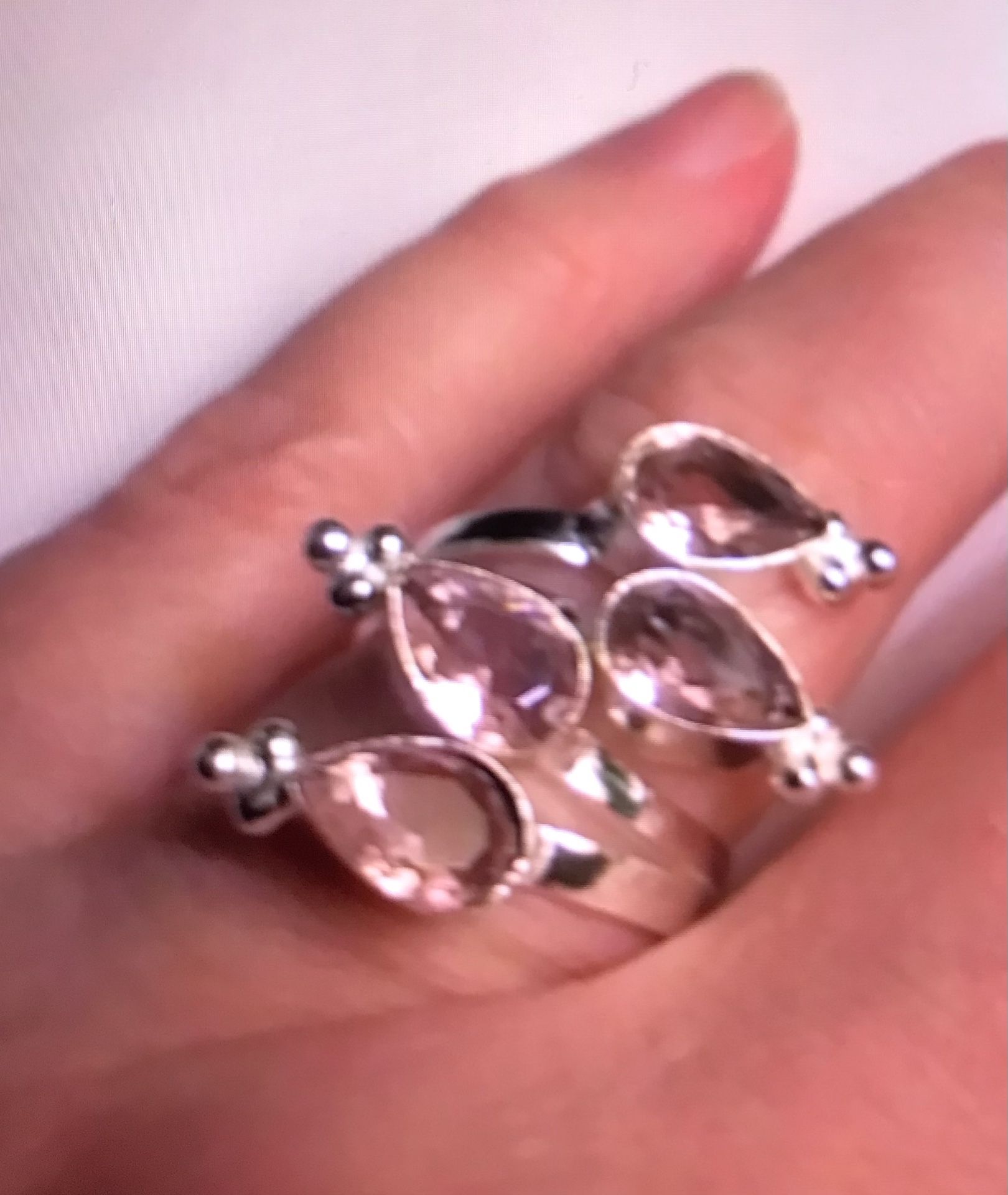 Kunzite 925 Sterling Silver Ring