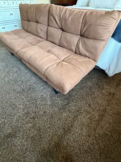 Tan/Camel Futon - very clean