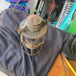 Antique 1800s  Railroad Lantern Cccle Rare 
