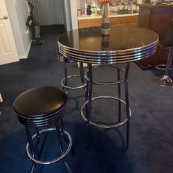 Bar Table And Two Stools