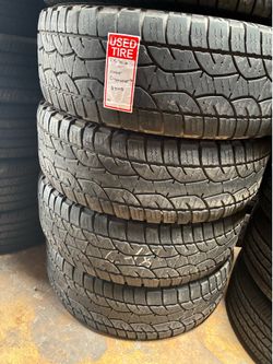 4 USED 27570R18 Falken All Terrain tires for $250 installed and balance.  275 70 18 275 70 R 18 27570R18 275/70/18 275/70/R18  Alignments done here as
