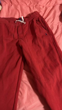 Red polo sweats