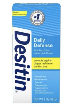 Desitin Daily Defense Baby Diaper Rash Cream with 13% Zinc Oxide Barrier Cream 
