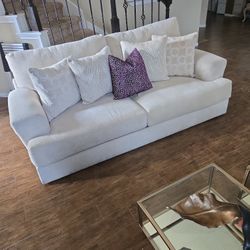 Almost New Luxury Cream Sofa – Paid $2,000, Asking $1,500