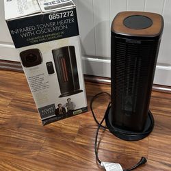 Scott Living Infrared Tower Heater w/ Oscillation + Remote