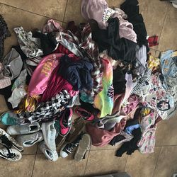 100 piece of girl clothes and shoes. For $100