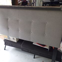 Queen Headboard Gray 