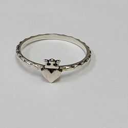 James Avery Queen of My Heart silver Ring - sz 10