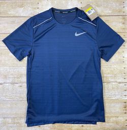 Nike Miler 1.0 T-Shirt Size Small Midnight Navy AJ7565-411 Dri-Fit Short Sleeve