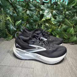 Brooks Womens Glycerin 22 1204341B090 Black Running Shoes Sneakers Size 8 B
