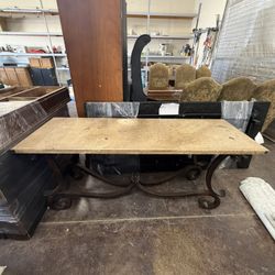 Stone And Iron Table